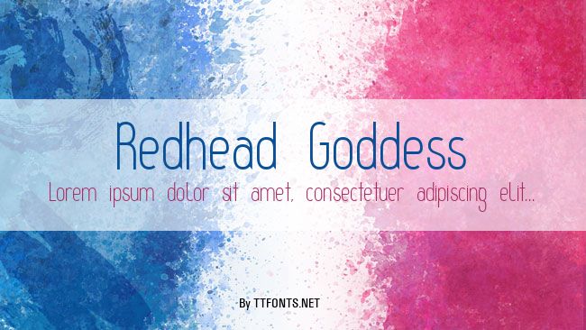 Redhead Goddess example
